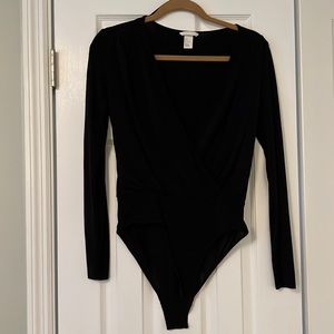 Black H&M long sleeve bodysuit